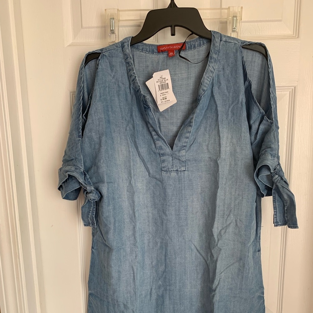 Fade blue medium dress